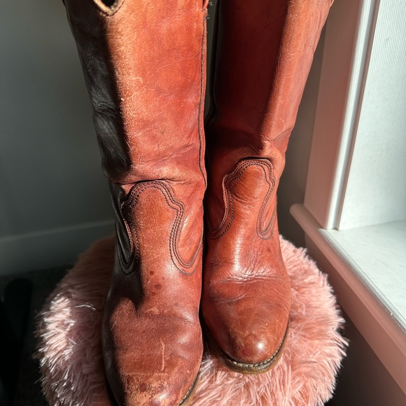 Dexter Vintage Cowboy High Heel Boots - Picture 4 of 8